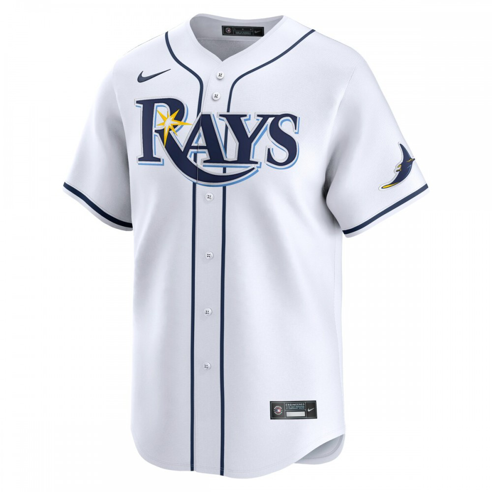 Zach Eflin Tampa Bay Rays Home Limited Player Jersey - White-Pro Kit Vault | Brand New 26/27 Sports Jerseys